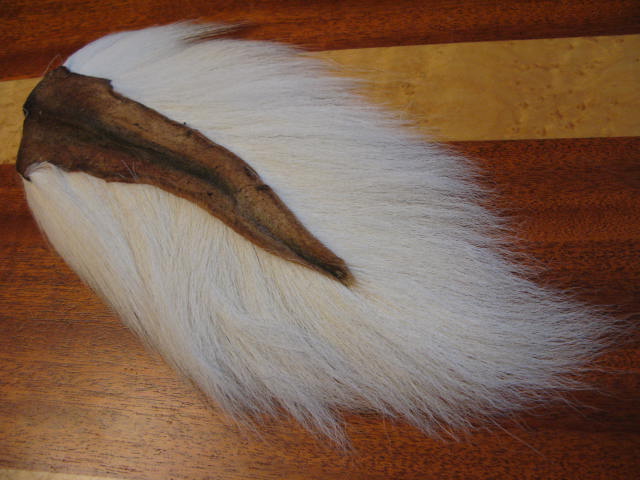 bucktail large natural white 